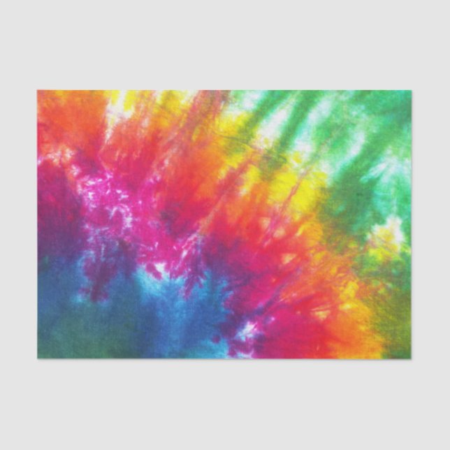Rainbow Tie-Dye Tissue Paper (Front)