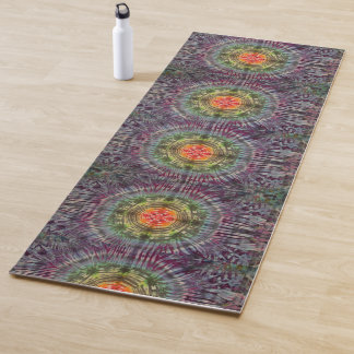 Rainbow Tie Dye Yoga Mat (Double Sided!) 