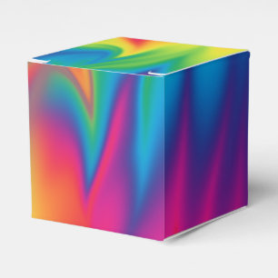 Rainbow Tie-dyed Birthday Party Favour Box
