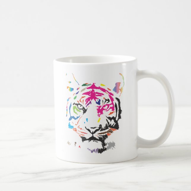 Rainbow Tiger Coffee Mug (Right)