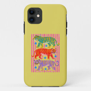rainbow tiger dreams iPhone 11 case