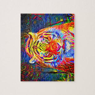 Rainbow Tiger  Jigsaw Puzzle