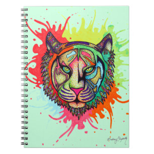 Rainbow Tiger Notebook