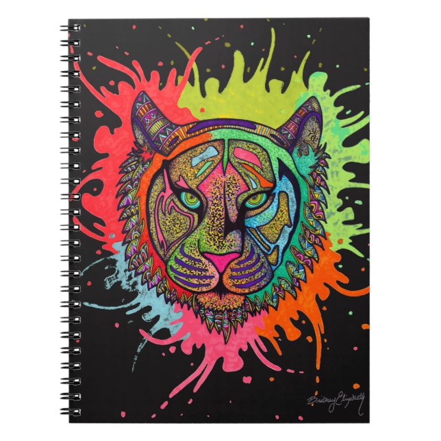 Rainbow Tiger Notebook (Front)