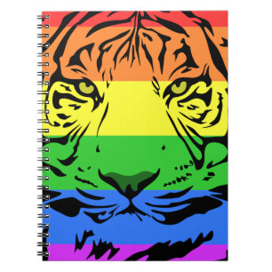 Rainbow Tiger Notebook