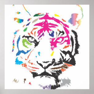 Rainbow Tiger Poster