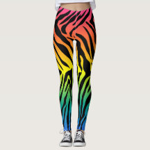 Rainbow tiger skin print design