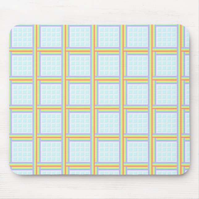 Rainbow Tiles Mouse Mat (Front)