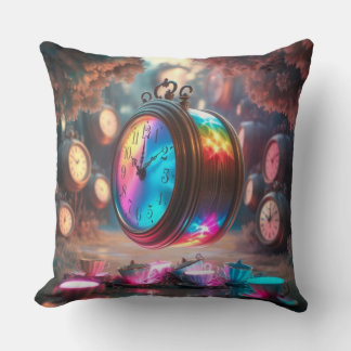 Rainbow Time Tea Party Cushion