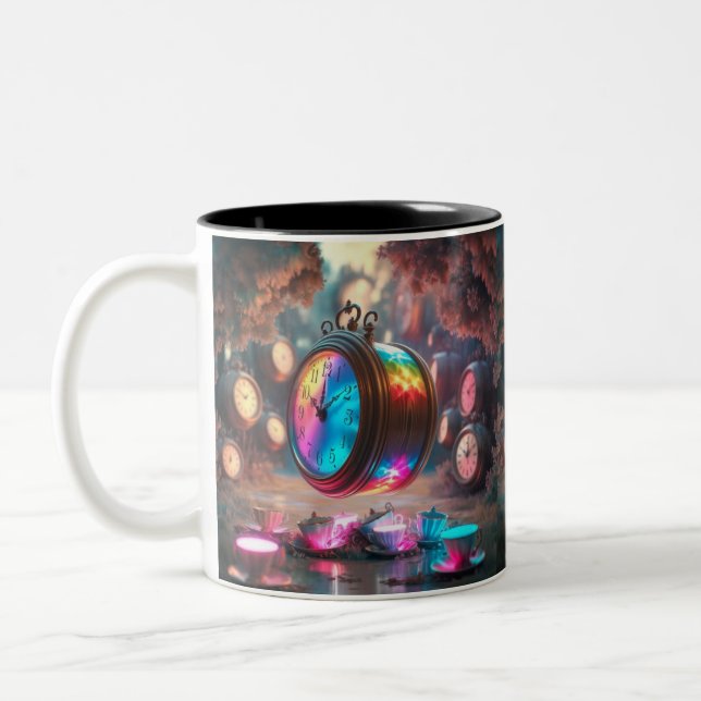 Rainbow Time Tea Party Mug (Left)