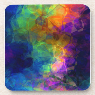 Rainbow Tissue Paper Coaster