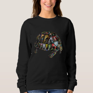 Rainbow Tortoise Animal Colourful Turtle Amphibian Sweatshirt