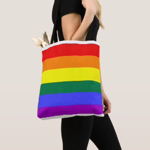 rainbow tote bag