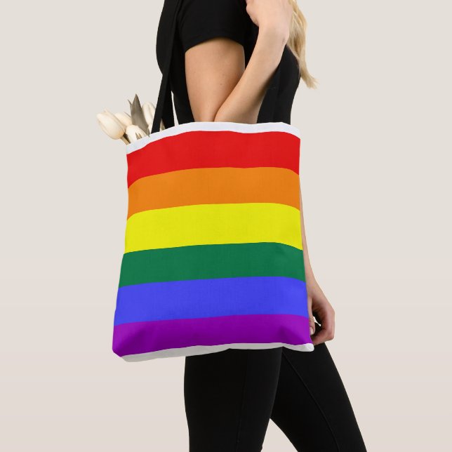 rainbow tote bag (Close Up)