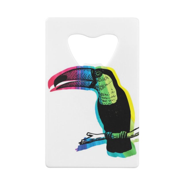 Rainbow Toucan Abstract (Back)