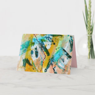 Rainbow Tracks Greeting Card by Janz