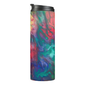 Rainbow Travel Mug Colourful Thermal Tumbler Boho