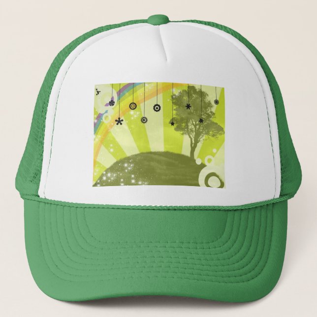 Rainbow Tree Hat (Front)