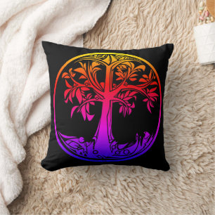 Rainbow Tree of Life Cushion