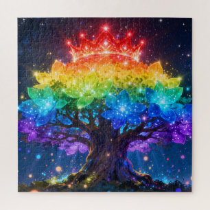 Rainbow Tree of Light Jigsaw Puzzle