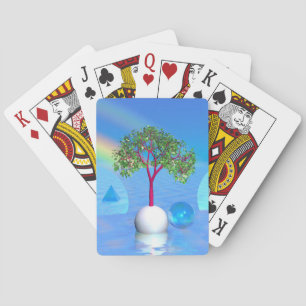 Rainbow Tree  Playing Cards
