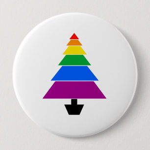 RAINBOW TREE -.png 10 Cm Round Badge