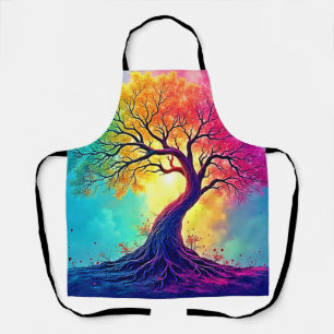  Rainbow Tree: Roots of Infinite Hope Art Apron