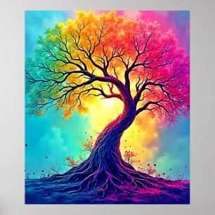  Rainbow Tree: Roots of Infinite Hope Art Poster
