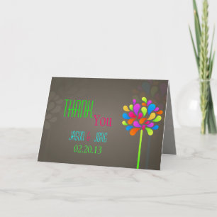 Rainbow Tree Thank You Card