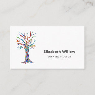 Rainbow Tree Yoga Instructor Business Card