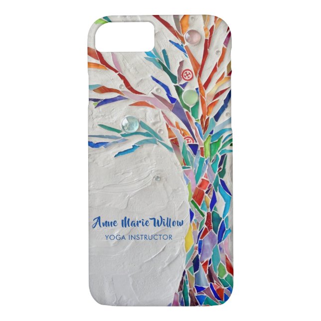 Rainbow Tree Yoga Instructor Case-Mate iPhone Case (Back)