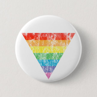 rainbow triangle 6 cm round badge