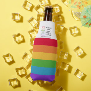 Rainbow Triangle Company Gay Pride Logo Bottle Cooler