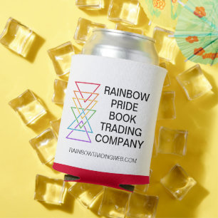 Rainbow Triangle Company Gay Pride Logo Can Cooler