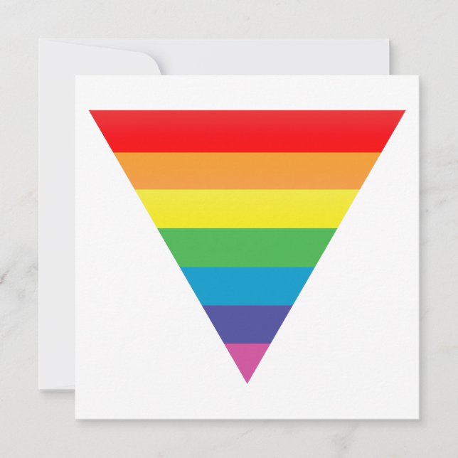rainbow triangle invitation (Front)