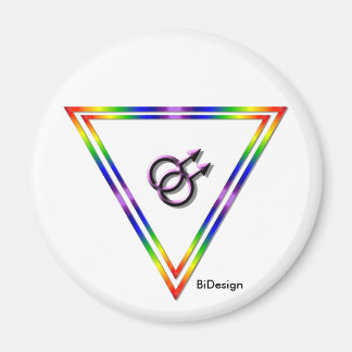 Rainbow Triangle Male/Male Magnet