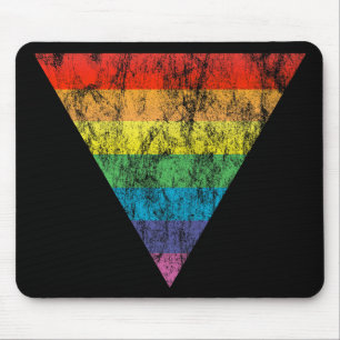 rainbow triangle. mouse mat