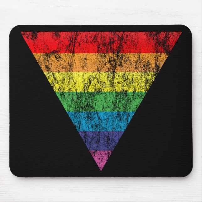 rainbow triangle. mouse mat (Front)