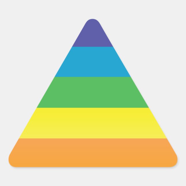 rainbow triangle sticker (Front)