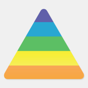 rainbow triangle sticker