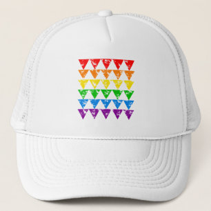 Rainbow Triangles hat - choose colour