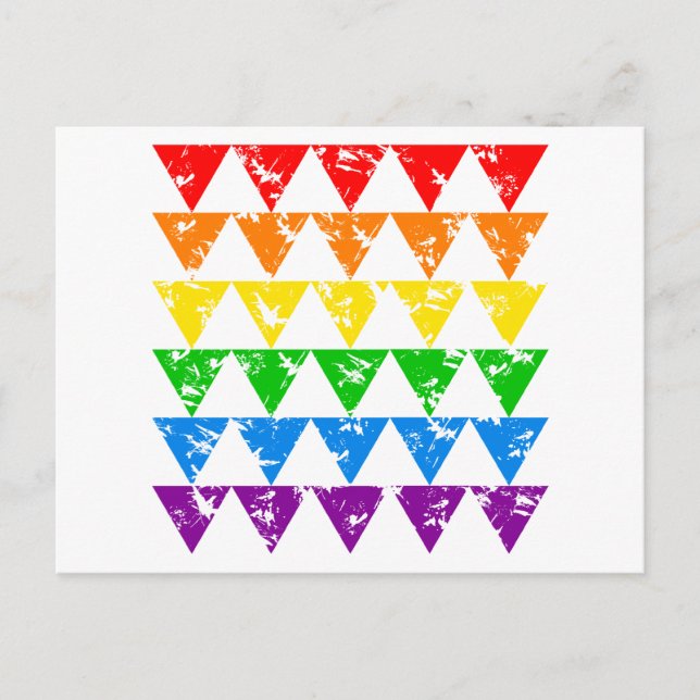 Rainbow Triangles postcard (Front)