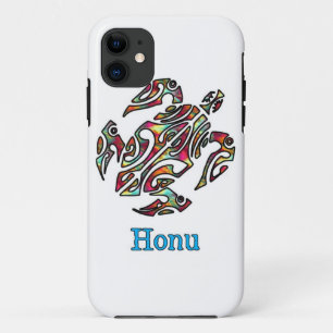 Rainbow Tribal Hawaiian Sea Turtle Case-Mate iPhon iPhone 11 Case