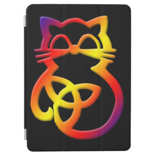 Rainbow Trinity Knot Celtic Cat iPad Air 2 Cover