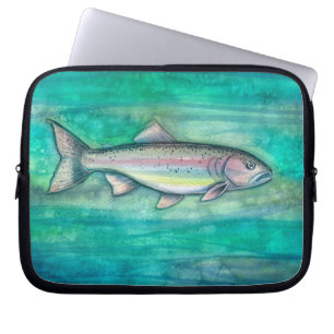 Rainbow Trout Art Laptop Sleeve