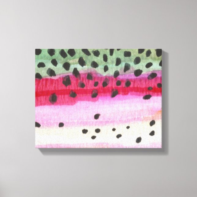 Rainbow Trout Canvas Print (Front)