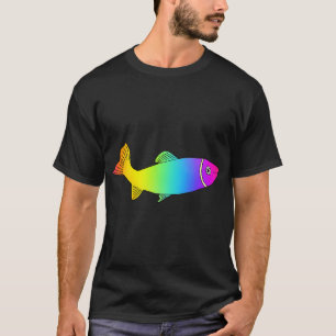 RAINBOW TROUT - Cute Fish in Bright Rainbow Colour T-Shirt