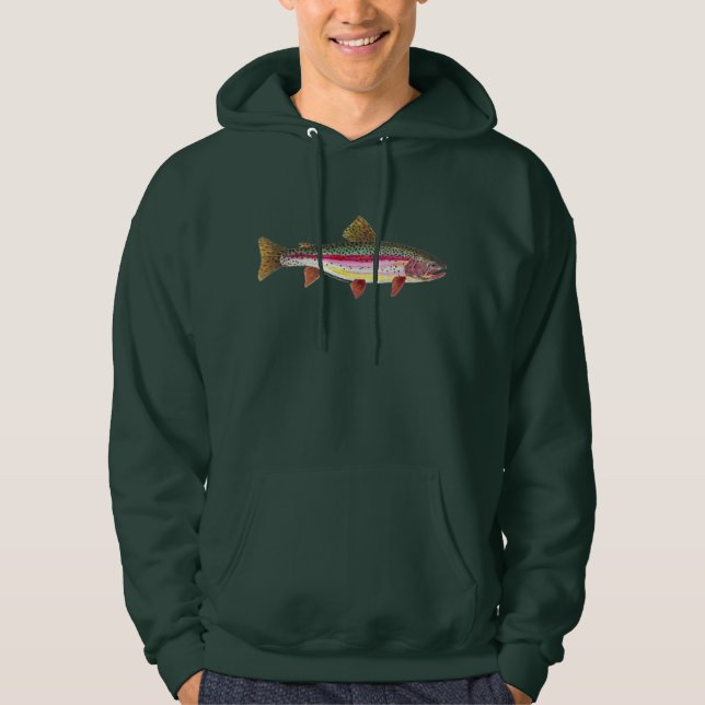 Rainbow Trout Fish Hoodie (Front)