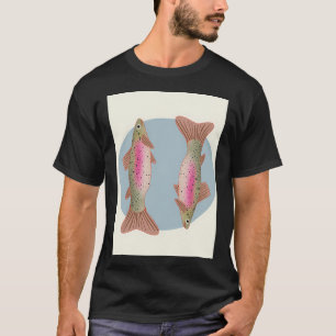 Rainbow trout fish illustration T-Shirt