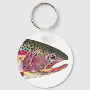 Rainbow Trout Fish Key Ring